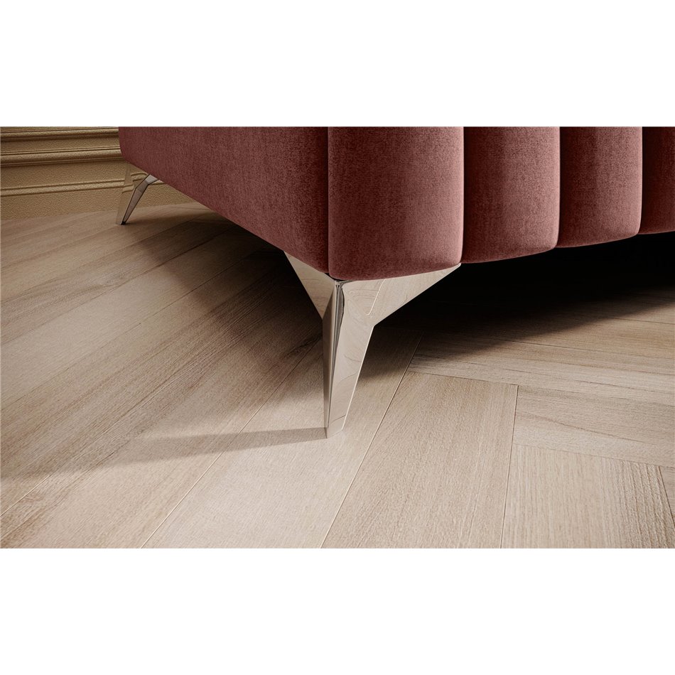 Bench Elaurence Nube 24, velvet, pink, H36xx132cm