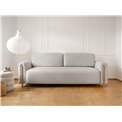 Sofa bed Elcadova Oak, sleeping function, Jaffray 03, grey, H97x97x244cm
