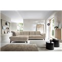 Corner sofa Elinferne L, sleeping function, Raquel 20, beige, H107x210x297cm