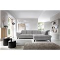 Угловой диван Elinferne R, раздвижной, Raquel 04, серый, H107x210x297см