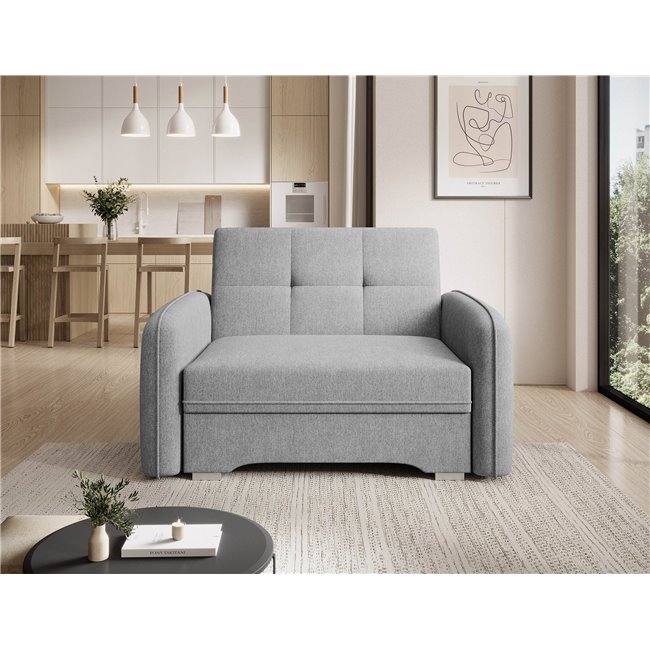 Folding armchair Elaine Poco 03, grey, H84x109x102cm