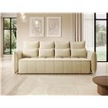 Sofa bed Elwelton, sleeping function, Monolith 04, velvet, beige, H94x106x242cm