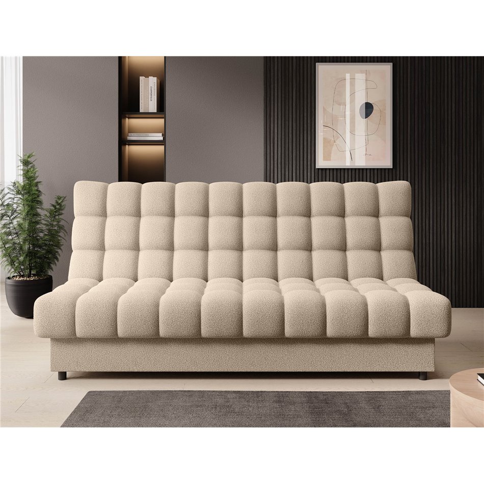 Sofa bed Elclareta, sleeping function, Xillar 18, beige, H96x95x197cm