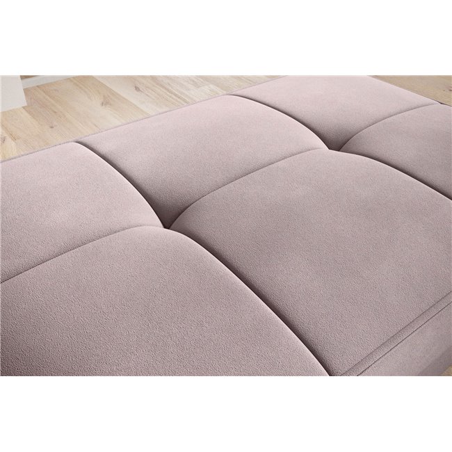 Пуф с ящиком для хранения Elbellis, Loco 24, бархат, лосось, H42x62x97см