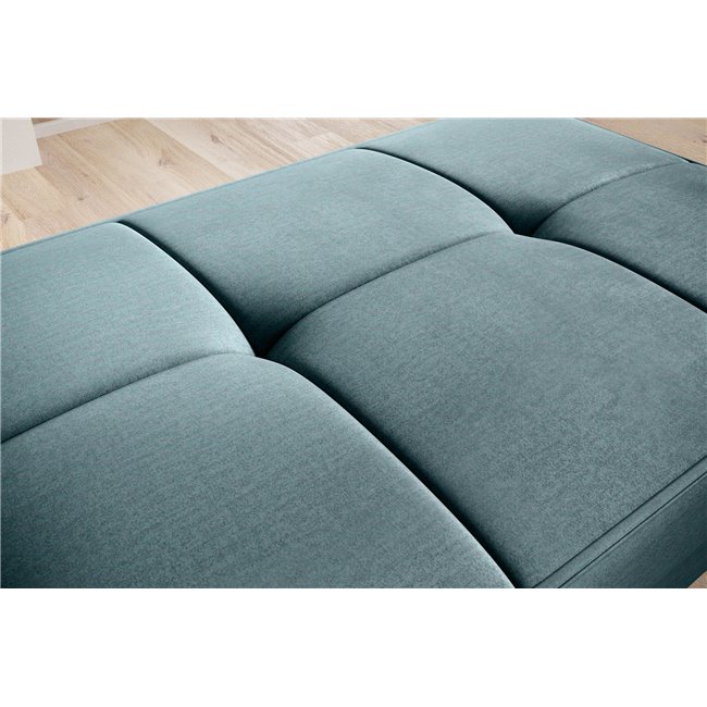 Пуф с ящиком для хранения Elbellis, Monolith 76, бархат, синий, H42x62x97см