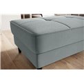 Pouf with storage Elbellis Savoi 100, textured velvet, blue, H42x62x97cm