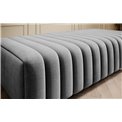Bench Elaurence Nube 4, velvet, grey, H36xx132cm