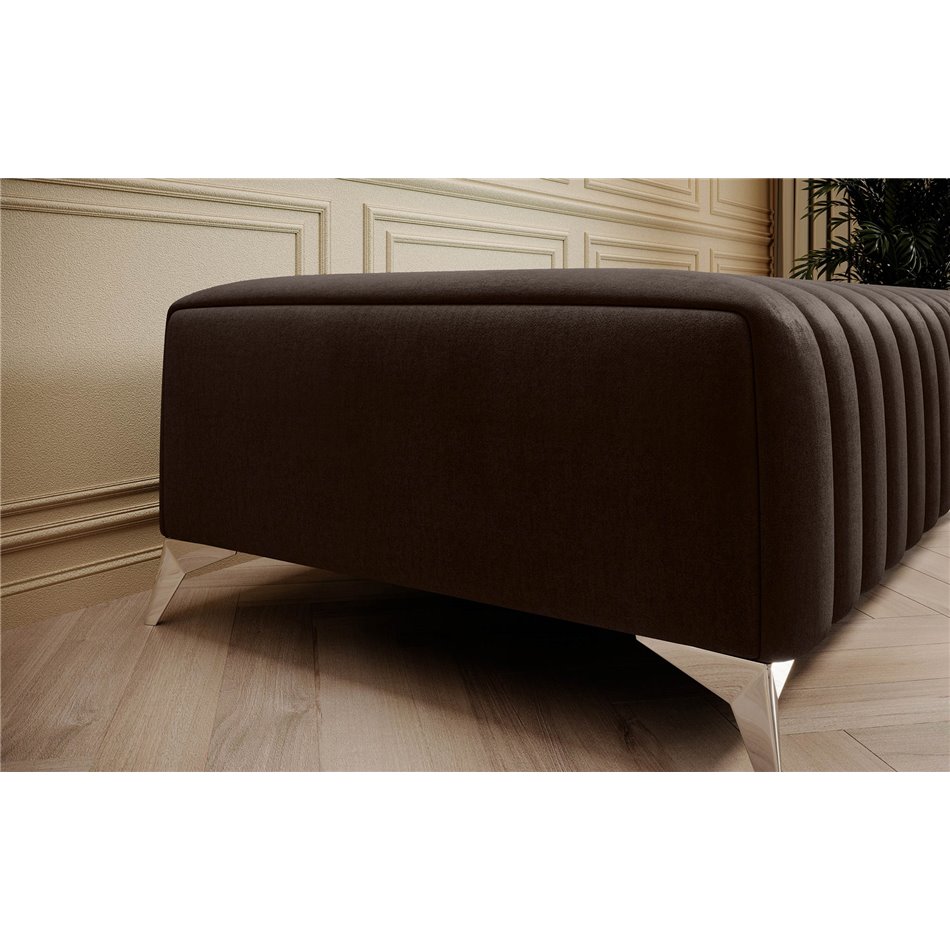 Bench Elaurence Nube 22, velvet, brown, H36xx132cm