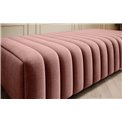Bench Elaurence Nube 24, velvet, pink, H36xx132cm