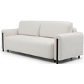 Sofa bed Elcadova Black, sleeping function, Jaffray 01, white, H97x97x244cm