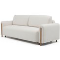 Sofa bed Elcadova Oak, sleeping function, Jaffray 01, white, H97x97x244cm