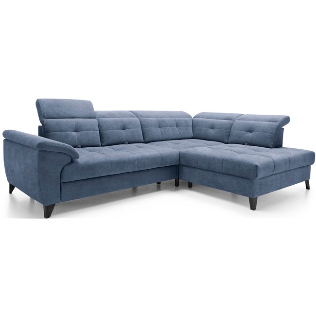 Nurgadiivan Elinferne R, pikendatav, Raquel 40, tumesinine, H107x210x297cm