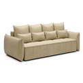 Sofa bed Elwelton, sleeping function, Monolith 04, velvet, beige, H94x106x242cm