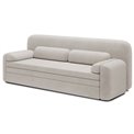 Sofa bed Elioss, sleeping function, Tabbris 18, beige, H87x89x236cm