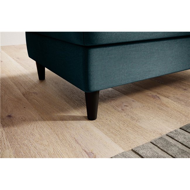 Пуф с ящиком для хранения Elbellis, Monolith 76, бархат, синий, H42x62x97см