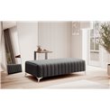 Bench Elaurence Nube 5, velvet, grey, H36xx132cm