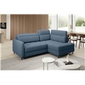 Угловой диван Elbare R, раздвижной, Raquel 40, темно-синий, H100x160x208см