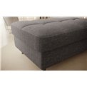 Bench with storage box Elgomsi Manhattan 06, velvet, dark grey, H45x72x104cm