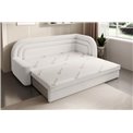 Sofa bed Elfabilo R, sleeping function, Royal 01, bouclé, white, H80x86x223cm