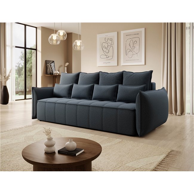 Sofa bed Elwelton, sleeping function, Enjoy 40, blue, H94x106x242cm