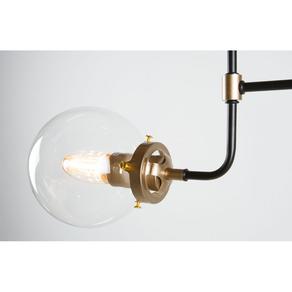 Wall lamp Rejo, black, E27 2x35W (max), 15x40x43cm