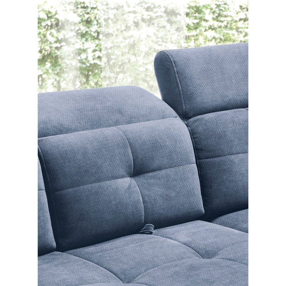 Nurgadiivan Elinferne R, pikendatav, Raquel 40, tumesinine, H107x210x297cm