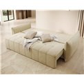Sofa bed Elwelton, sleeping function, Monolith 04, velvet, beige, H94x106x242cm