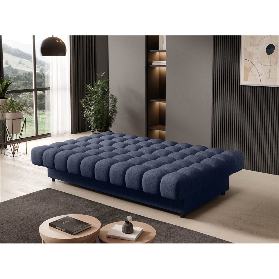 Sofa bed Elclareta, sleeping function, Poco 40, blue, H96x95x197cm