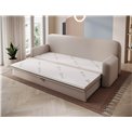 Sofa bed Elioss, sleeping function, Sola 18, beige, H87x89x236cm