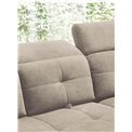 Corner sofa Elinferne R, sleeping function, Raquel 20, beige, H107x210x297cm