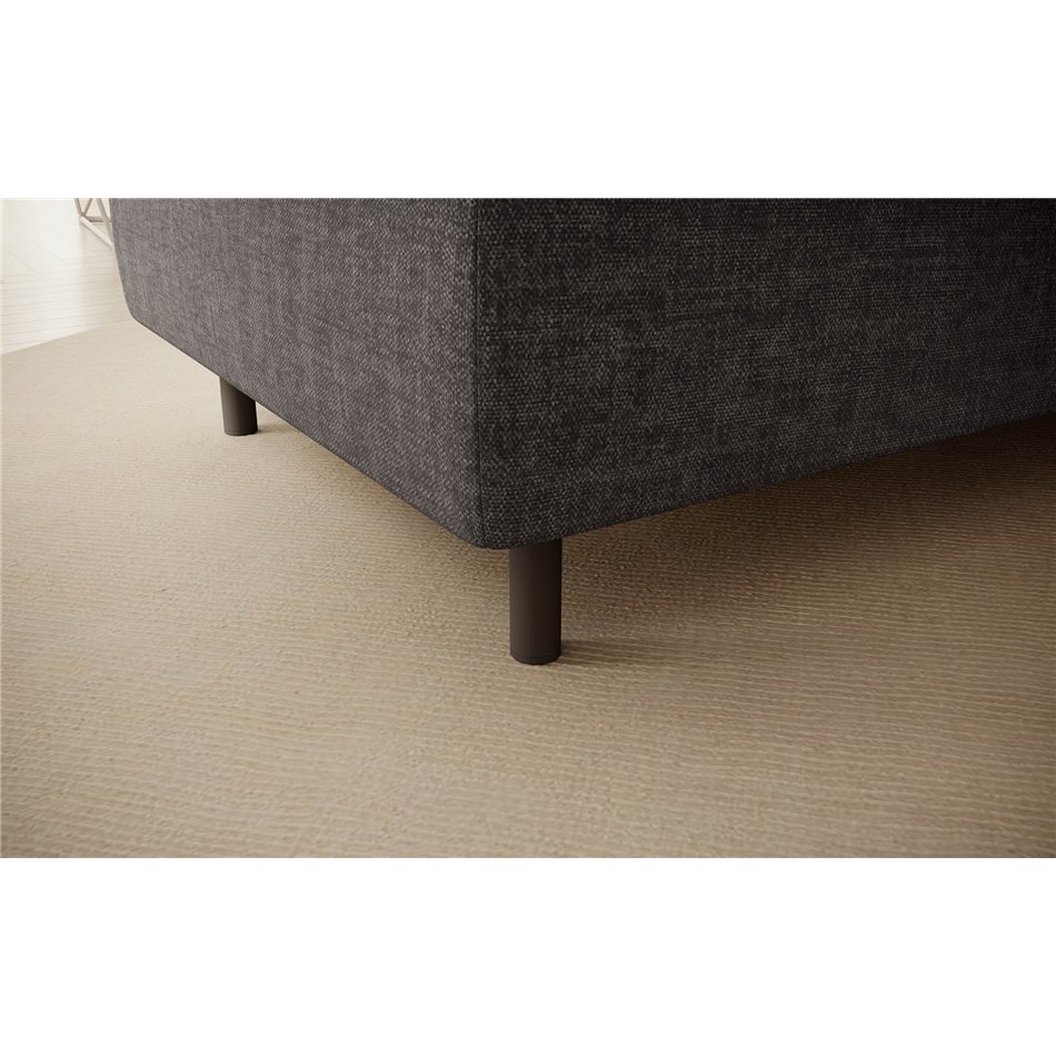 Bench with storage box Elgomsi Manhattan 06, velvet, dark grey, H45x72x104cm