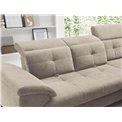 Corner sofa Elinferne R, sleeping function, Raquel 20, beige, H107x210x297cm