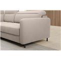 Corner sofa Elbare L, sleeping function, Sola 18, beige, H100x160x208cm