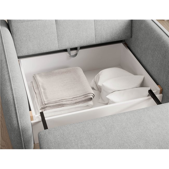 Folding armchair Elaine Poco 03, grey, H84x109x102cm