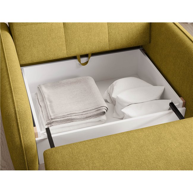 Tugitoolvoodi Elaine, Poco 50, kollane, H84x109x102cm