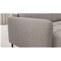 U shape sofa Elberto L, sleeping function, Raquel 03, grey, H100x165x306cm