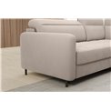 Corner sofa Elbare R, sleeping function, Sola 18, beige, H100x160x208cm
