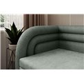 Диван-кровать Elfabilo L, раздвижной, Touch 100, текстурированный бархат, зеленый, H80x86x223см
