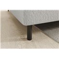 Corner sofa Elbare L, sleeping function, Royal 01, bouclé, white, H100x160x208cm