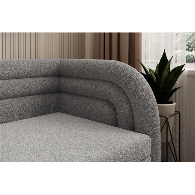 Диван-кровать Elfabilo R, раздвижной, Royal 04, букле, серый, H80x86x223см