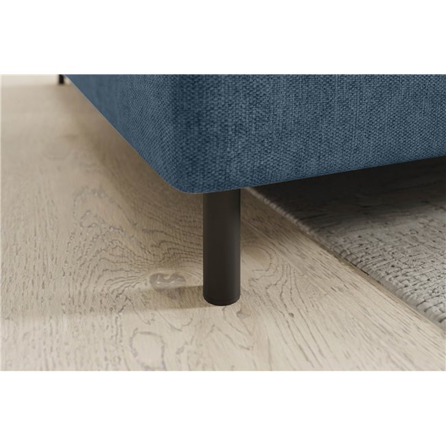 Угловой диван Elbare L, раздвижной, Raquel 40, темно-синий, H100x160x208см