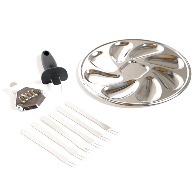 9-PIECE OYSTER BOX, H0.7x23x23cm