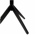 Coat stand, black, wood/MDF, H178x45x45cm