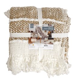 Pleed narmastega, pruun, 120X150cm 