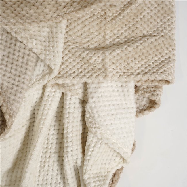 Pleed HONEYCOMB XXL ruuduline, beež, 150x200cm  