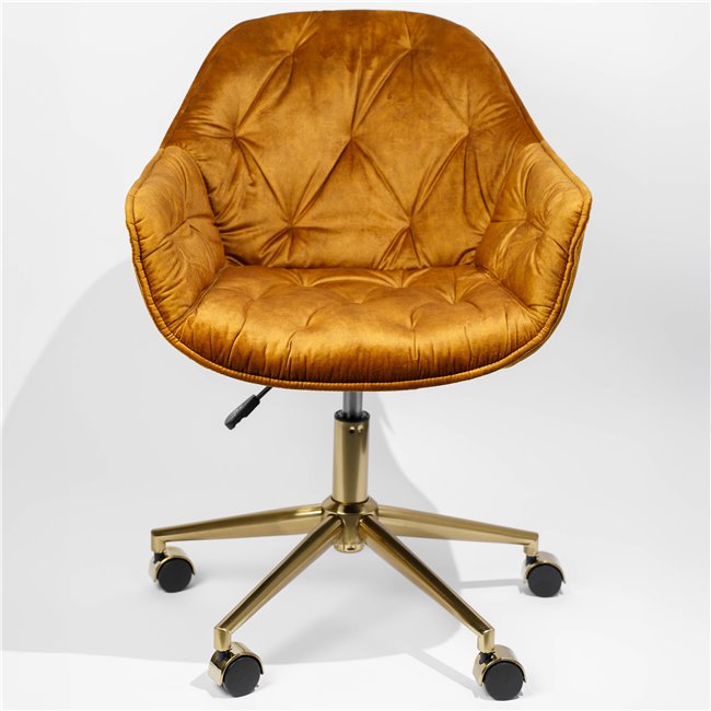 Office chair Slorino 15, golden color, H77-88x58x63cm, seat height 44-54cm