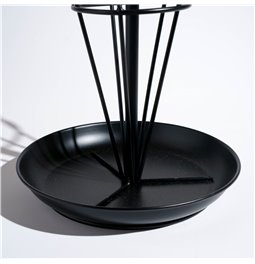 Vihmavarjuhoidja, metall, must, H80x29x29cm