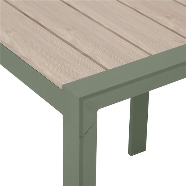 Table Laevasion, green, H75x70x70cm