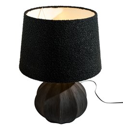 Table lamp Nardo black, H38cm, D25cm, E27, 60W(MAX)