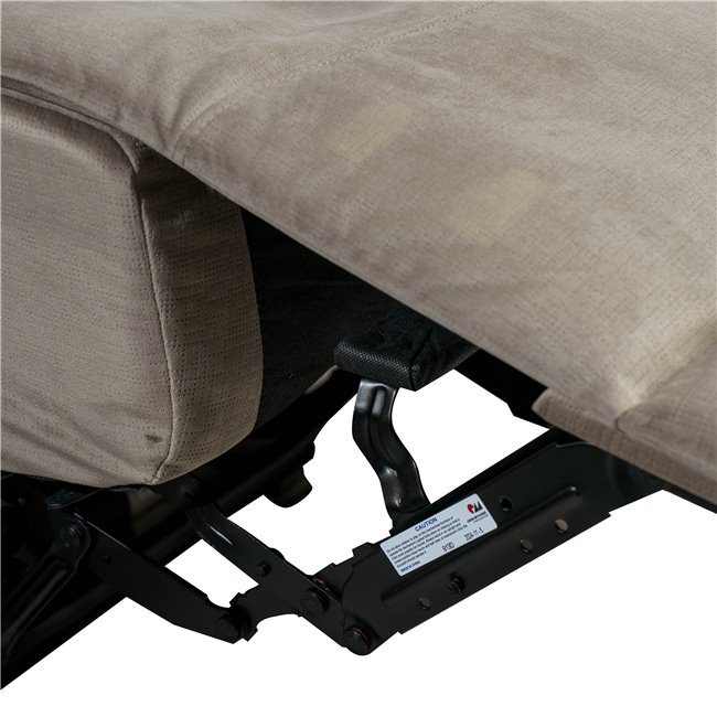 Двойной реглайнер Obernburg, серый,  электрическая регулировка, H105cm L 105-165cm W189cm, высота сиденья 51cm